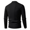 thumbnail image 4 of Men's Slim Fit Mock Neck Cable Knit Sweater Casual Long Sleeve Ribbed Pullover, 4 of 6