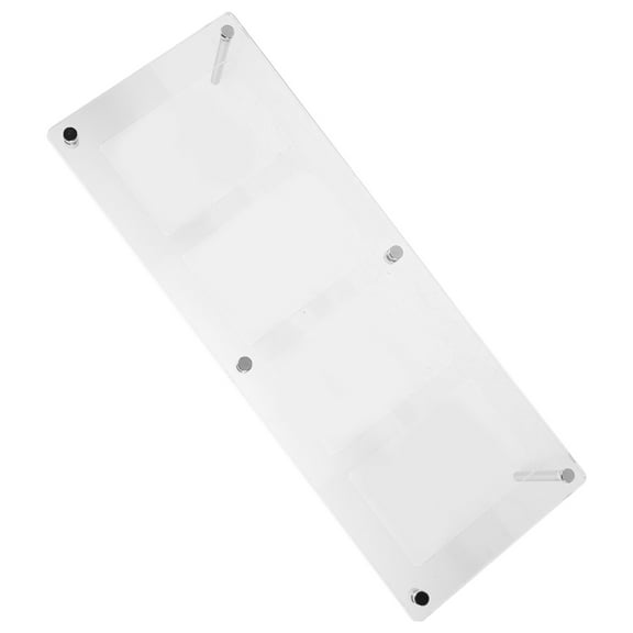 TABLZONE Clear Acrylic Display Frame for Desktop Modern Frameless Floating Photo Stand