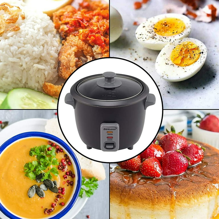 Brentwood TS 700BK 4 Cup Uncooked 8 Cup Cooked Rice Cooker and