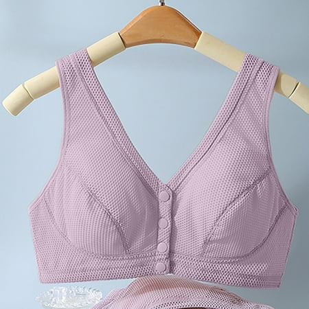 Lisbinx Bras for Women Full Coverage Women s Bra Without Steel Ring Gathering Large Honeycomb Thin Bra Front Button Underwear For Women Deals of the Day Clearance Prime