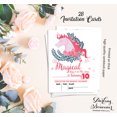 thumbnail image 5 of Darling Souvenir White Birthday Invitation Card Printable Elegant Fill or Write In Blank Party Invites 28 Pcs 5 x 7 Inches, 5 of 5