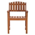 thumbnail image 4 of All Things Cedar TD72-20-W 5-Piece Teak Extension Patio Table Arm Chair Set | White Cushions - 50L x 50W x 29H, 4 of 8