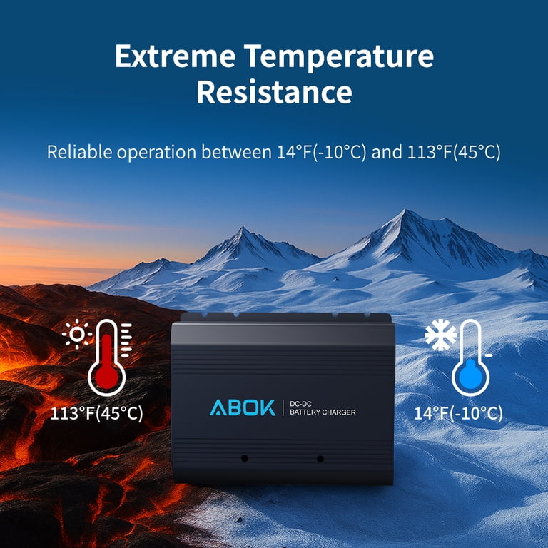 ABOK 500W Alternator Charger (Fast DC-to-DC) | For 95% Solar