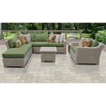 thumbnail image 2 of Coast 8 Piece Outdoor Wicker Patio Furniture Set in Cilantro, 2 of 2