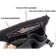 thumbnail image 4 of Funda para tijeras de peluquería de cuero sintético, cinturón de herramientas de barbero con gran capacidad y múltiples bolsillos., 4 of 5