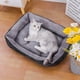 thumbnail image 4 of Bed for Dog Cat Pet Soft Square Plush Kennel Animals Accessories Dogs Basket Sofa Bed Larger Medium Puppy Pet Products Mattress ShopWise Round, 4 of 8