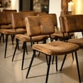 thumbnail image 2 of Homy Casa Reception Chairs Set of 4, Modern Guest Seating for Office Waiting Room or Lobby, Brown, 2 of 7