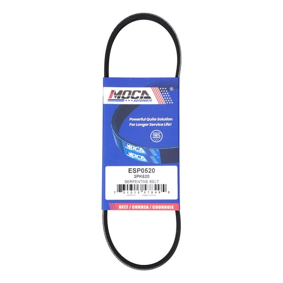 MOCA AUTOPARTS 3PK620 Serpentine Belt Fit for 2006-2007 & 2009-2011 Buick Lucerne 4.6L & 2006-2009 & 2011 Cadillac DTS 4.6L & 2003-2005 Jaguar XKR 4.2L