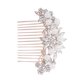 thumbnail image 4 of Peineta de novia con perlas, tocado delicado, accesorio para disfraz, accesorios de fiesta para el cabello para mujer (oro rosa), 4 of 7