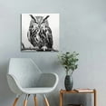 thumbnail image 5 of ARISTURING Black and White Owl Canvas Wall Decor Wild Animal Owls Picture Prints Poster Rustic Decor Artwork for Living Room Bedroom Bathroom Decorations Stretched 12x12 in, 5 of 5