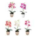 thumbnail image 5 of Artificial Fake Orchid Flowers Potted Plant Bonsai For Party Garden Home Decor, 5 of 5