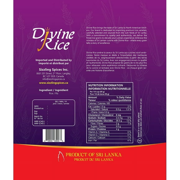 Red Keeri Raw Samba Divine Rice (4LB)