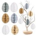 thumbnail image 6 of 1/8 PCS Easter Honeycomb Hanging Decoration, Easter Egg Hanging Ornaments 3D Colorful Easter Paper Honeycomb Tree Ornaments Set for Yard Window Spring Party Decorations, 6 of 9