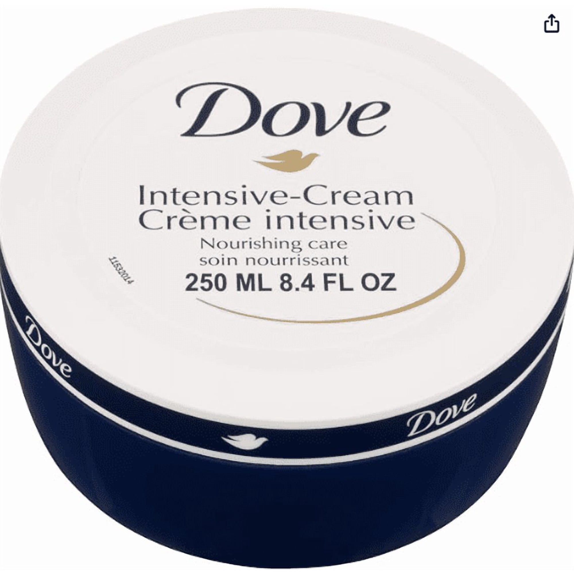 Dove Body Love Rich Nourishment Cream, 72-Hour Moisturizing, with Ceramide Restoring Serum, for Face & Body 250 ml