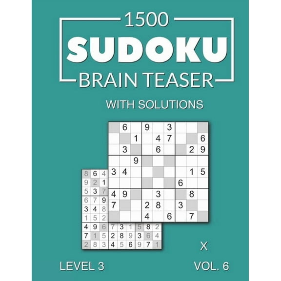 1500 Sudoku Brain Teaser X With Solutions