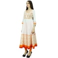 thumbnail image 1 of Phagun Kurta Floral Ethnique en Coton Anarkali Kurti Robe de Designer Bollywood, 1 of 1