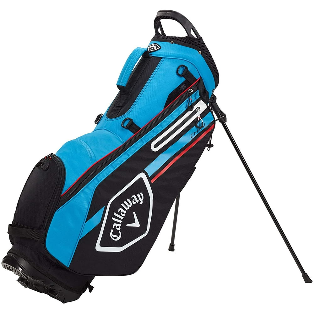 Callaway Golf CHEV 21 Stand Bag Black Cyan Red