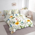 thumbnail image 2 of Erosebridal Spring Colorful Flower Bedding Comforter Set for Girls, Daisy Sunflower King Bedding Sets, Gray Reversible, 7 Pieces, 2 of 5