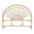 thumbnail image 3 of bali & pari Devereaux Modern Bohemian Natural Brown Rattan King Size Standalone Headboard, 3 of 7