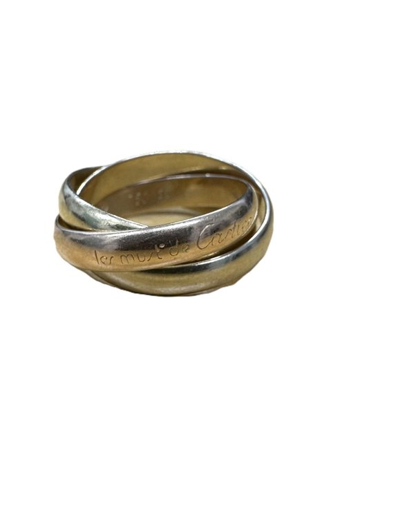 Pre-Owned CARTIER Trinity Ring #50, 18K Gold, 7.05g
