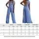 thumbnail image 2 of Conjunto Sexy De 2 Piezas Traje básico de 2 piezas para mujer Ombligo expuesto Vacaciones casuales Vacaciones (Azul L) Cgtredaw para Mujer Azul T M, 2 of 8