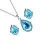 thumbnail image 2 of Conjunto de pendientes y collar Xihbxyly forma de gota de agua circonitas brillantes, 2 of 3