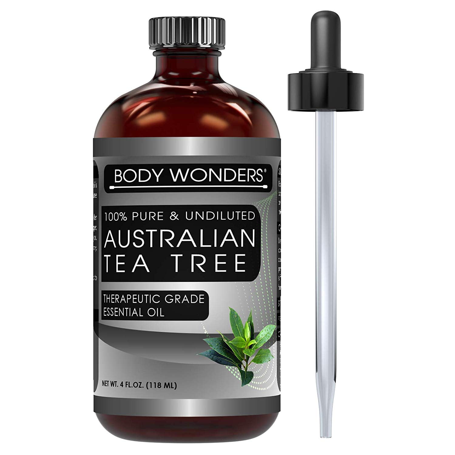 Body Wonders, 100% Australian Tea Tree Oil, Aromatherapy, 4oz - Walmart .com