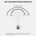 thumbnail image 6 of Sunlite LED A19 Light Bulbs, 11 Watts (75W Equivalent), Medium Base (E26), Non-Dimmable, Frost, UL Listed, 3000K - Warm White 6-Pack, 6 of 8