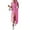 Hot Pink, variant on Women's Sleeveless Long Lace-Up Denim Dress, Summer Casual Lapel Solid Button Down Jean Maxi Dresses With Pockets 2025 New