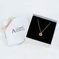 thumbnail image 5 of Personalized Women's Gold Round Dainty Anniversary Day Gift for Her Engravable Initial Letter Name Necklace Gift for Girlfriend Birthday WIfe Fiancee Free Jewelry Gift Box Ships Next Day, 5 of 9