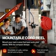thumbnail image 4 of Reelworks TRI-GUR022 80 ft. Retractable Extension Cord Reel, 4 of 7