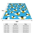 thumbnail image 3 of Sikiie Flying Bees Ultra-Soft Micro flannel Blanket Luxury All Seasons Warm Blanket for Bedding Sofa and Travel (4 sizes)-80"x60", 3 of 7