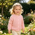 thumbnail image 2 of Tigivemen Girls Cozy Pullover Sweater Dressy Lightweight Knitted Cardigan Sweaters Size 1-2 Years, 2 of 5