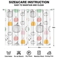 thumbnail image 2 of Farmhouse Autumn Harvest Tier Curtains Set of 2 - Plaid Pumpkins & Sunflower Design, 52x84 Inch, 2 of 2