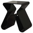 thumbnail image 2 of Baxton Studio Table de Bout Black en Acrylique avec Porte-Revues, 2 of 2