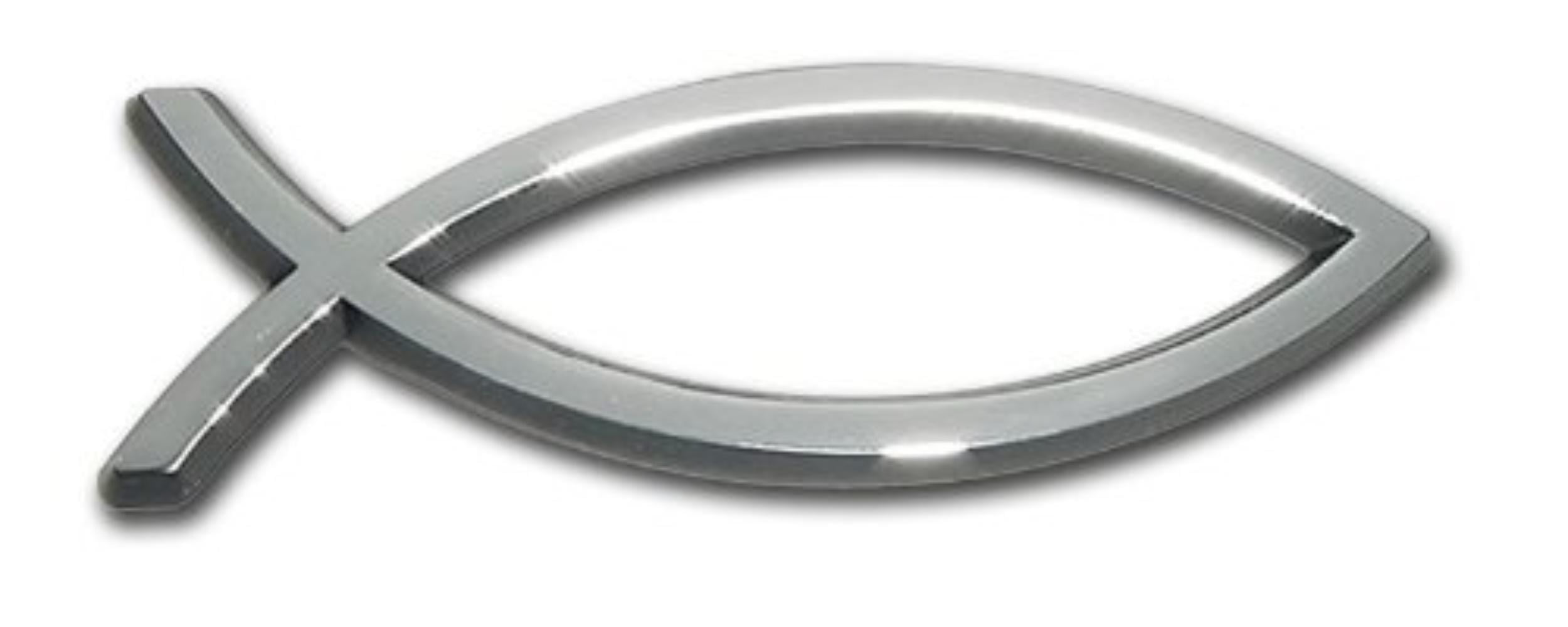 Christian Fish Premier Metal Auto Emblem Lord Jesus Christ Religious