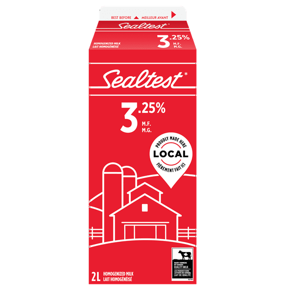 Lait homogénéisé 3,25 % Sealtest 2L