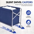 thumbnail image 5 of golytefs Industrial Laundry Cart with Wheel Folding X Cart for Home Hotel (Blue), 5 of 9