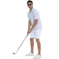 thumbnail image 5 of Weilanxin Men's Golf Polo Shirts Short Sleeve Striped Performance Moisture Wicking Dry Fit Golf Shirts for Men, 5 of 9