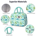 thumbnail image 4 of Womens LightGreen Cartoon Dinosaurs Trees Pattern Lunch Box for Work,Insulated Lunch Bag for Women,Loncheras Para Mujer,Leakproof Adult Lunch Bag for Work,Beach,Travel,Picnic,Camping, 4 of 7