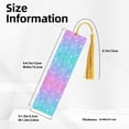 thumbnail image 3 of Kdxio Multicolor Glitter Print Metal Tassel Bookmarks,Perfect Gift for Art Lovers and Bookworms Metal Bookmarks for Women, 3 of 8