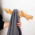 thumbnail image 1 of Ganchos de para para proteger, organizador de decoración, estante para colgar troncos, estante de almacenamiento, soporte para llaves naturales, 5 ganchos BLESIY Estante de gancho de pared, 1 of 8