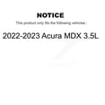 thumbnail image 2 of Transit Auto Front Rear Coated Drilled Slotted Disc Brake Rotors and Ceramic Pads Kit for Car 2022-2023 Acura MDX 3.5L KDT-101391, 2 of 11