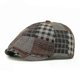 thumbnail image 1 of Four Seasons Polyester Plaid Warm Newsboy Caps Flat Peaked Cap Men And Women Painter Beret Hats 122, 1 of 3