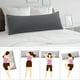 thumbnail image 2 of Cuerpo Almohada Funda con Sobre Cierre, Almohada Funda para Larga Refuerzo Almohada, Suave Microfibra Cuerpo Almohada Fundas Gris Cuerpo (51cmx122cm), 2 of 6