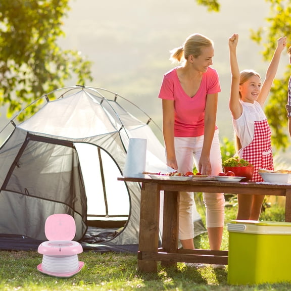 WEUVEB Foldable Kids Toilet Seat Plastic Leakproof Portable Compact Travel Potty Training