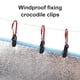 thumbnail image 5 of Greeniant Paquete de 10 Clip de cuerda de tienda de aleación de aluminio portátil de alta resistencia a prueba de viento al aire libre Camping pesca carpas Greeniant  OD027743-00, 5 of 6