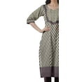 thumbnail image 4 of Moomaya Kurta Imprimée Prêt-à-Porter Femme Formelle et de Fête Kurti Ethnique en Coton Haut, 4 of 6