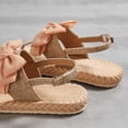 thumbnail image 5 of AXXD Women Sandals Summer New Flip-toe Sandals Bottom Chiffon Bow Sandals, 5 of 8
