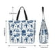 thumbnail image 5 of Balery Skiing Enthusiast Bolsa Tote Estilo Estético con Cremalleras, Bolsa de Hombro, Bolsa de Compras Grande y Plegable, 5 of 8